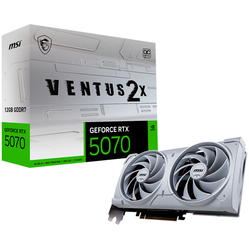 MSI RTX 5070 12G VENTUS 2X OC WHITE, GDDR7, 192