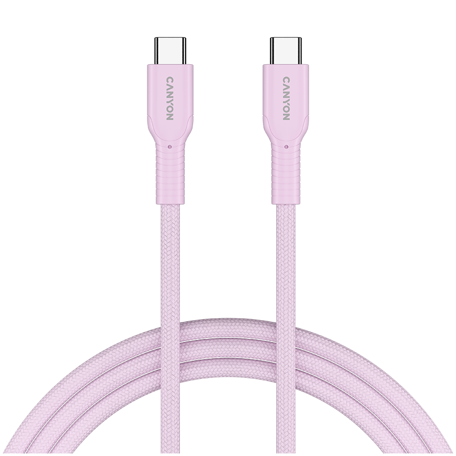 CANYON cable OnWire 60CL C-C 60W COLOR Braided 1m