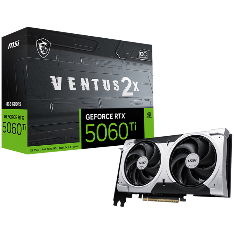 MSI NVIDIA GeForce RTX 5060 Ti 8G Ventus 2X OC