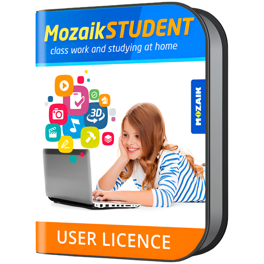 Mozaik STUDENT license for all platform, for one