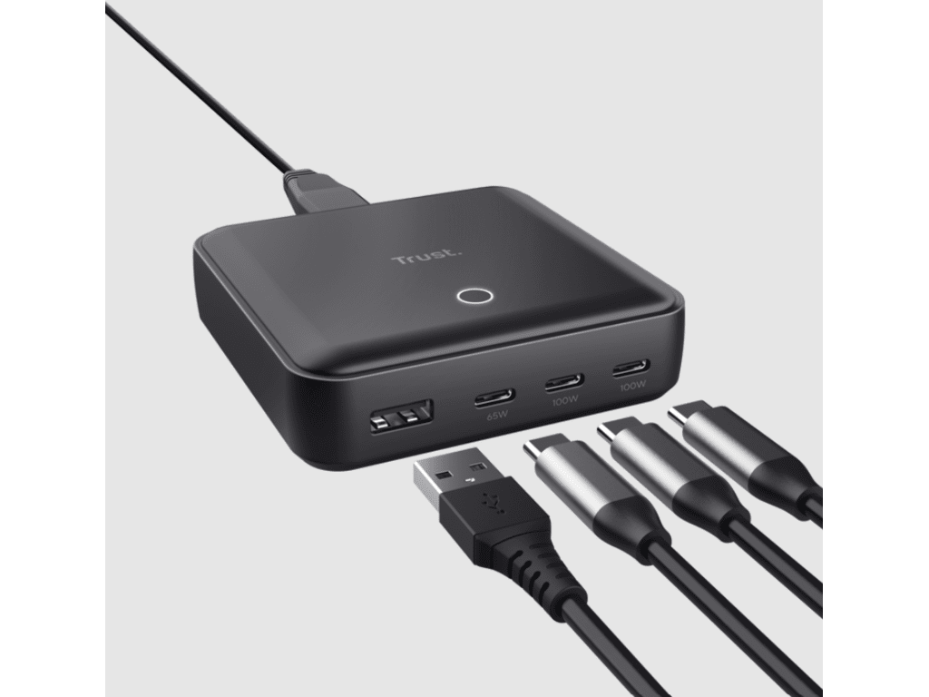 Trust Maxo 100W 4-port USBdesktop punjač, 3 USB-C