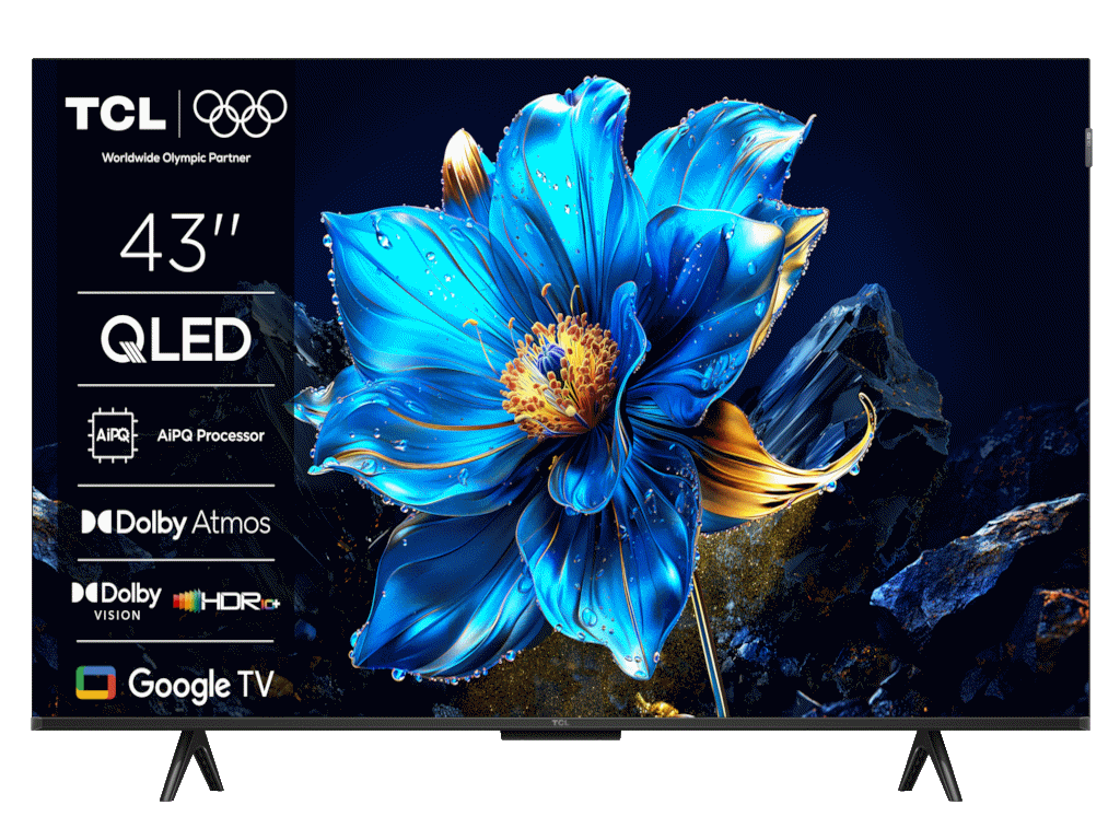 TCL 43"P7K 4K QLED TV 60HzGoogle TV; HDR