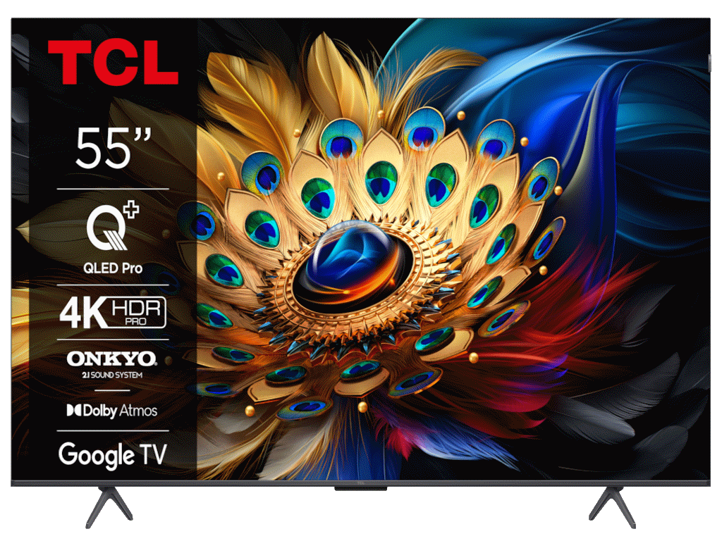 TCL 55"C655 4K QLED TVMotion Clarity 120HZ Google