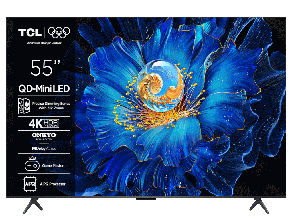 TCL 55"C6KS 4K QD-Mini LED TV60Hz Google TV; Game