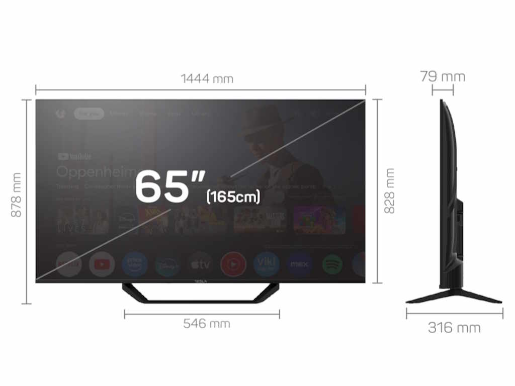 TESLA TV 65E655BUS 4K Google Powered by Google