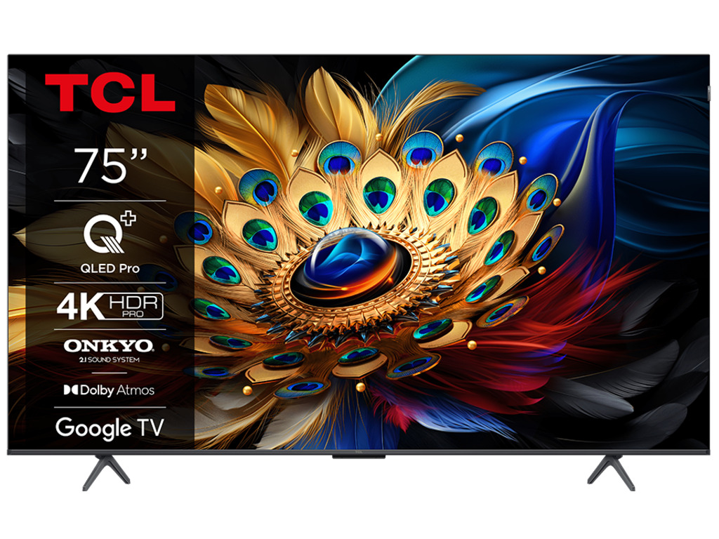TCL 75"C655 4K QLED TVGoogle TV; QLED pro