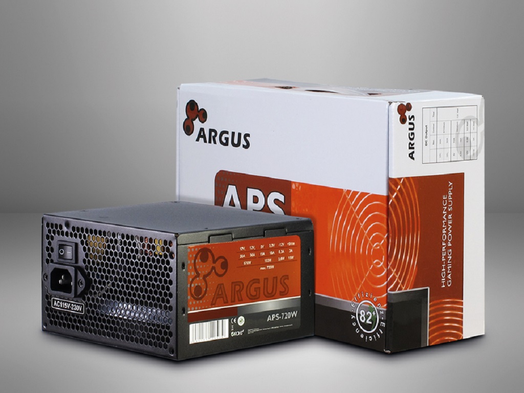 Inter-tech PSU Argus APS-720W12cm fan,  Mainboard