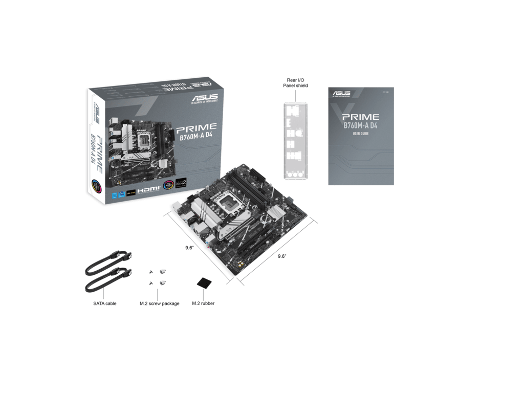 ASUS MB PRIME B760M-A D4-CSMIntel B760, LGA 1700