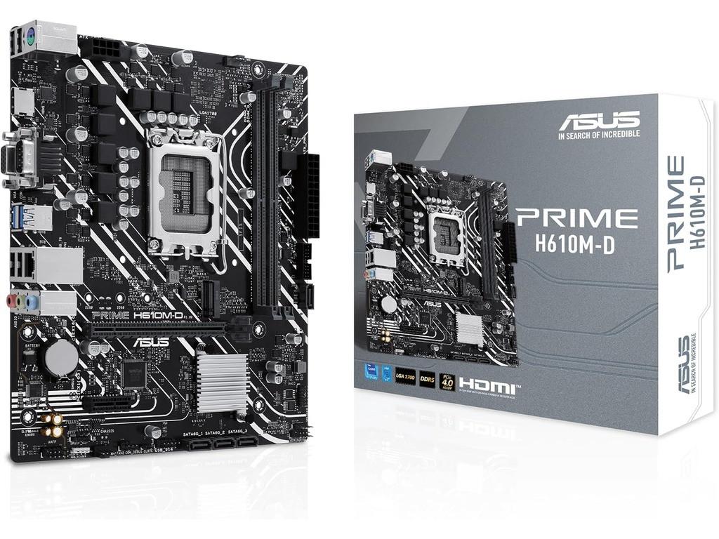 ASUS MB PRIME H610M-DLGA1700, 2x DDR5, 1x