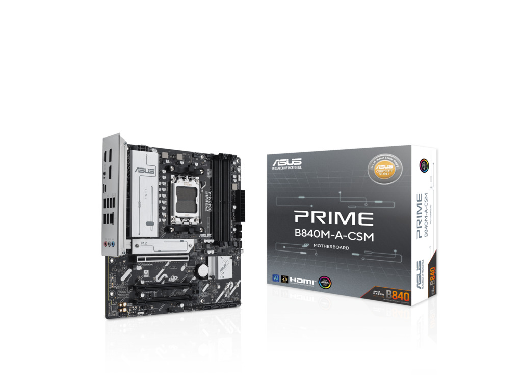 ASUS MB PRIME B840M-A-CSMAM5, 4x DDR5, 3x M.2, 7x
