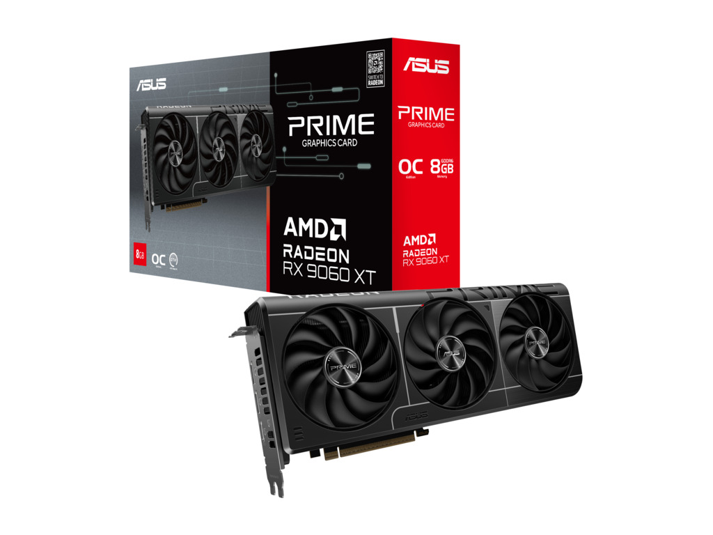 ASUS VGA PRIME-RX9060XT-O8G8GB GDDR6, 128-bit,2x