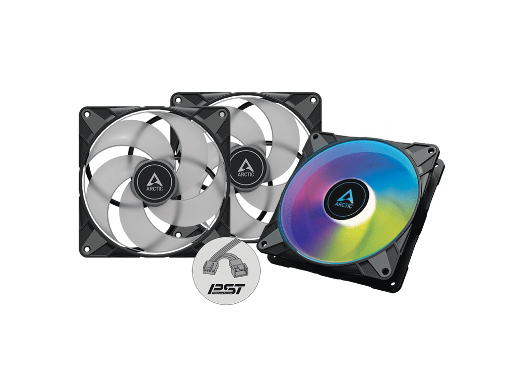 Arctic Fan P14 PWM PST A-RGB black, 3