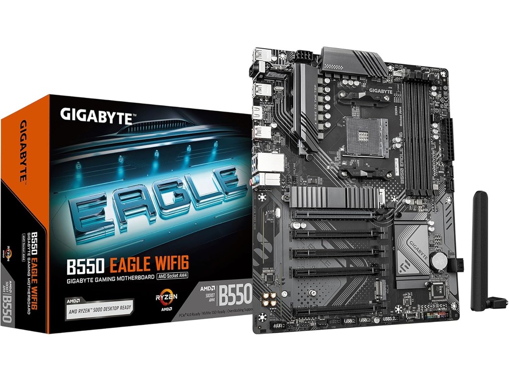 Gigabyte MB B550 EagleAM4, 4x DDR4, 4x SATA2x M.2