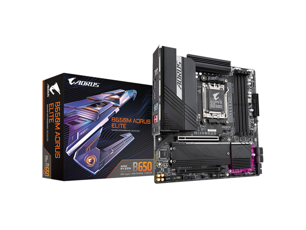 Gigabyte MB B650M AORUS ELITEAM5; 4xDDR5
