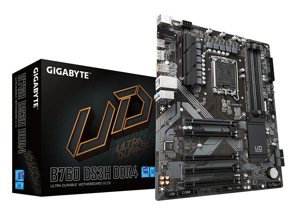 Gigabyte MB B760 DS3H DDR4LGA1700; 4xDDR4;2xM.2