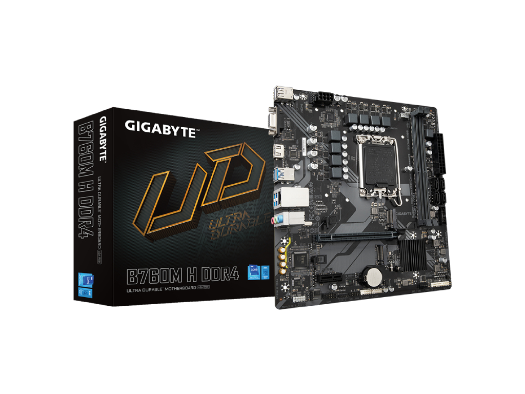 Gigabyte MB B760M H DDR4LGA1700; 2xDDR4; 2xM.2