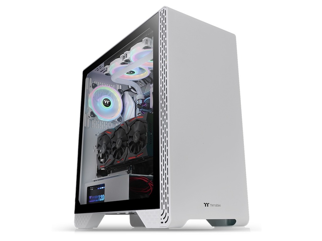 Thermaltake S300 TG Snow Mid tower case, bijela
