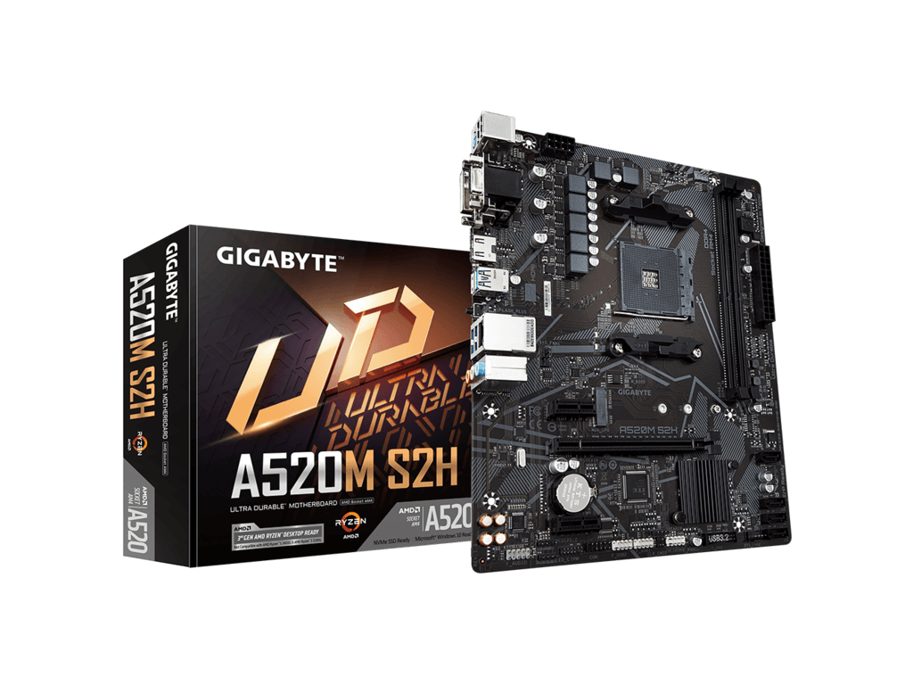 Gigabyte A520M S2H 1.2;AM4; 2xDDR4; M.2