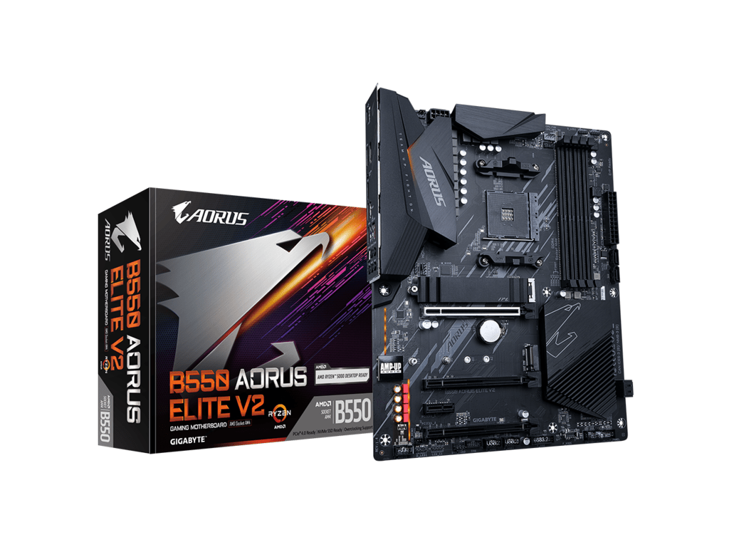 Gigabyte MB B550 AORUS ELITEAM4; 4xDDR4; 2xM.2