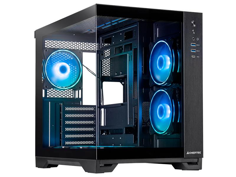 Chieftec Visio Dual Case6x120mm A-RGB, ATX