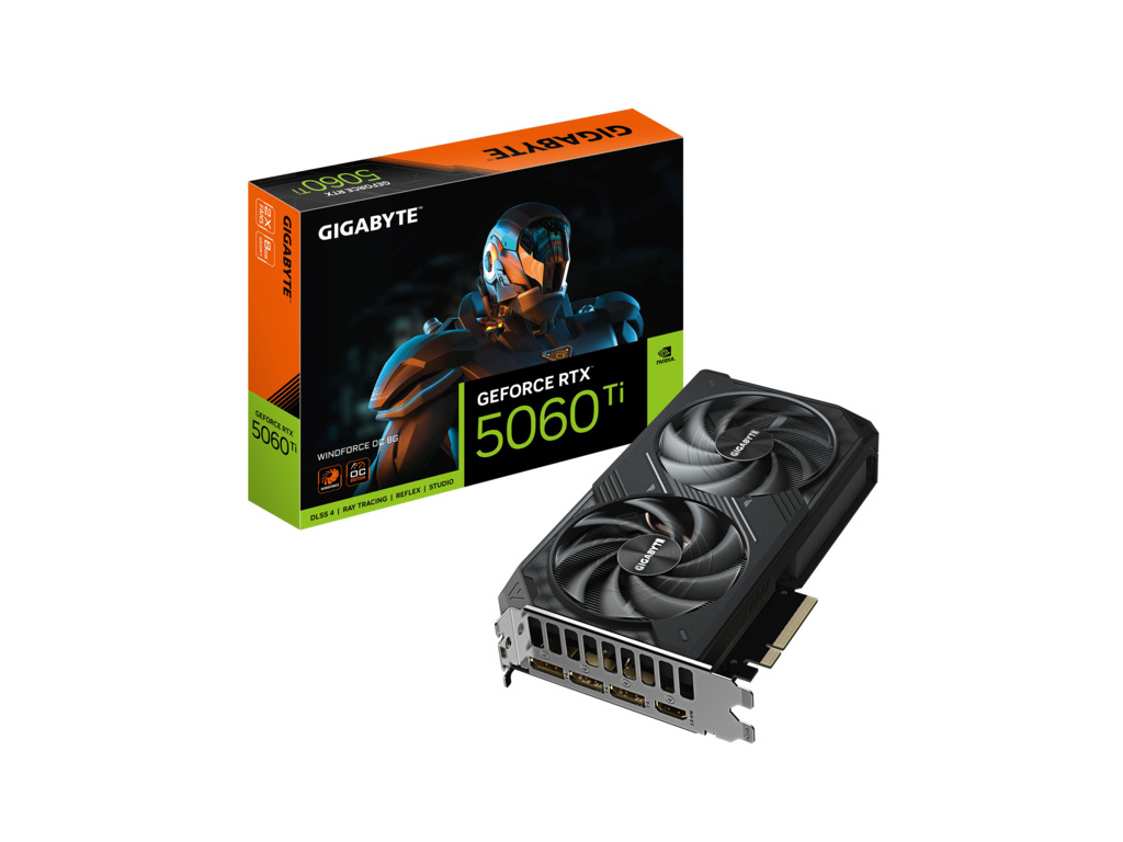 Gigabyte 5060 Ti Windforce OC 8GB GDDR7, 128-bit