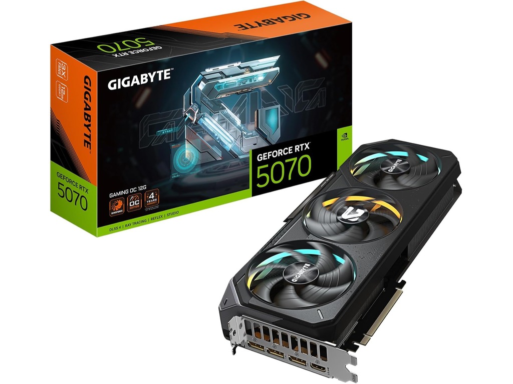 Gigabyte 5070 Gaming OC 12G12GB GDDR7, 192-bit,3x
