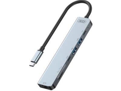 XO USB Type-C Multi-hub 7in1 HDMI, 2x USB 3.0, 2x