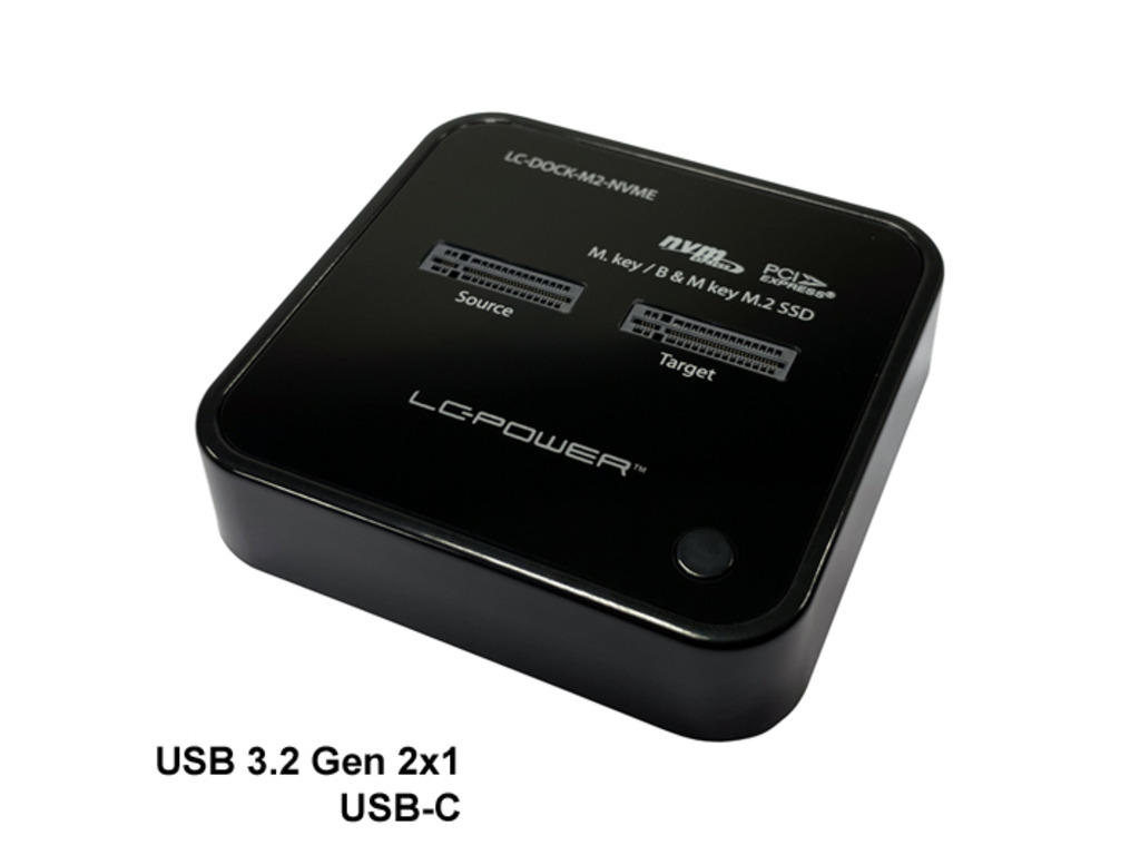LC-Power Docking station NVMEM.2 SSD, USB-C port