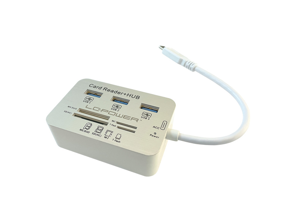 LC-Power USB Type-C Hub3x USB 3.0 type A, card