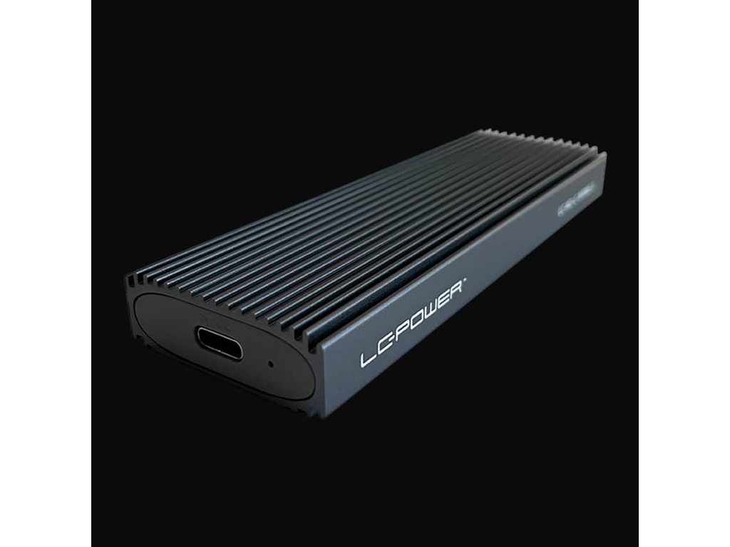 LC-Power SSD M.2 Enclosure Black, USB-C (USB 3.2