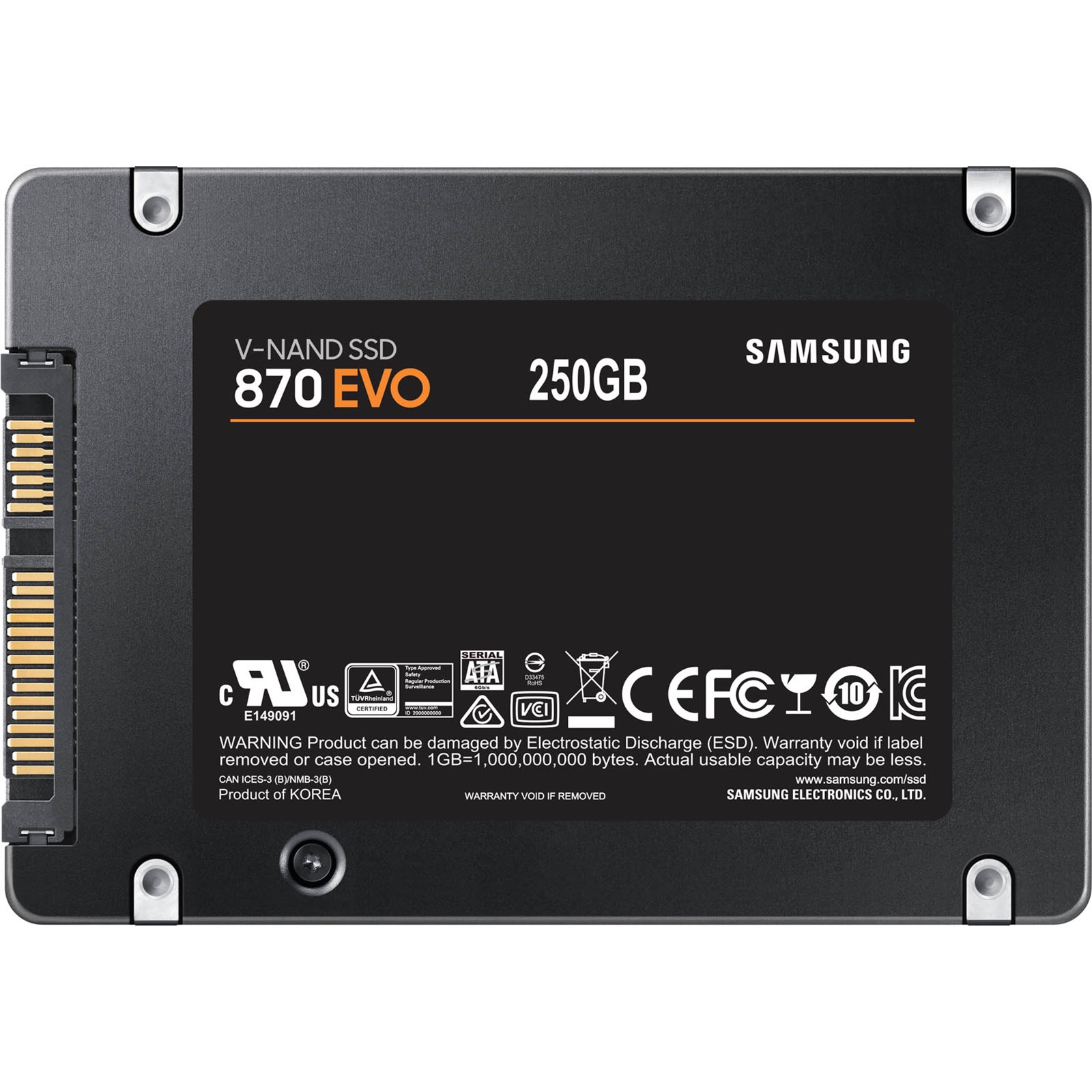 SAMSUNG SSD 870 EVO 250GB2.5'' SATA3;V-NAND