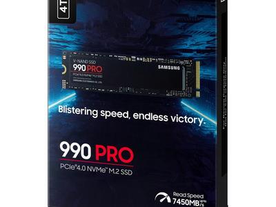 Samsung SSD 990 PRO 4TBNVMe M.2,PCIe Gen 4.0