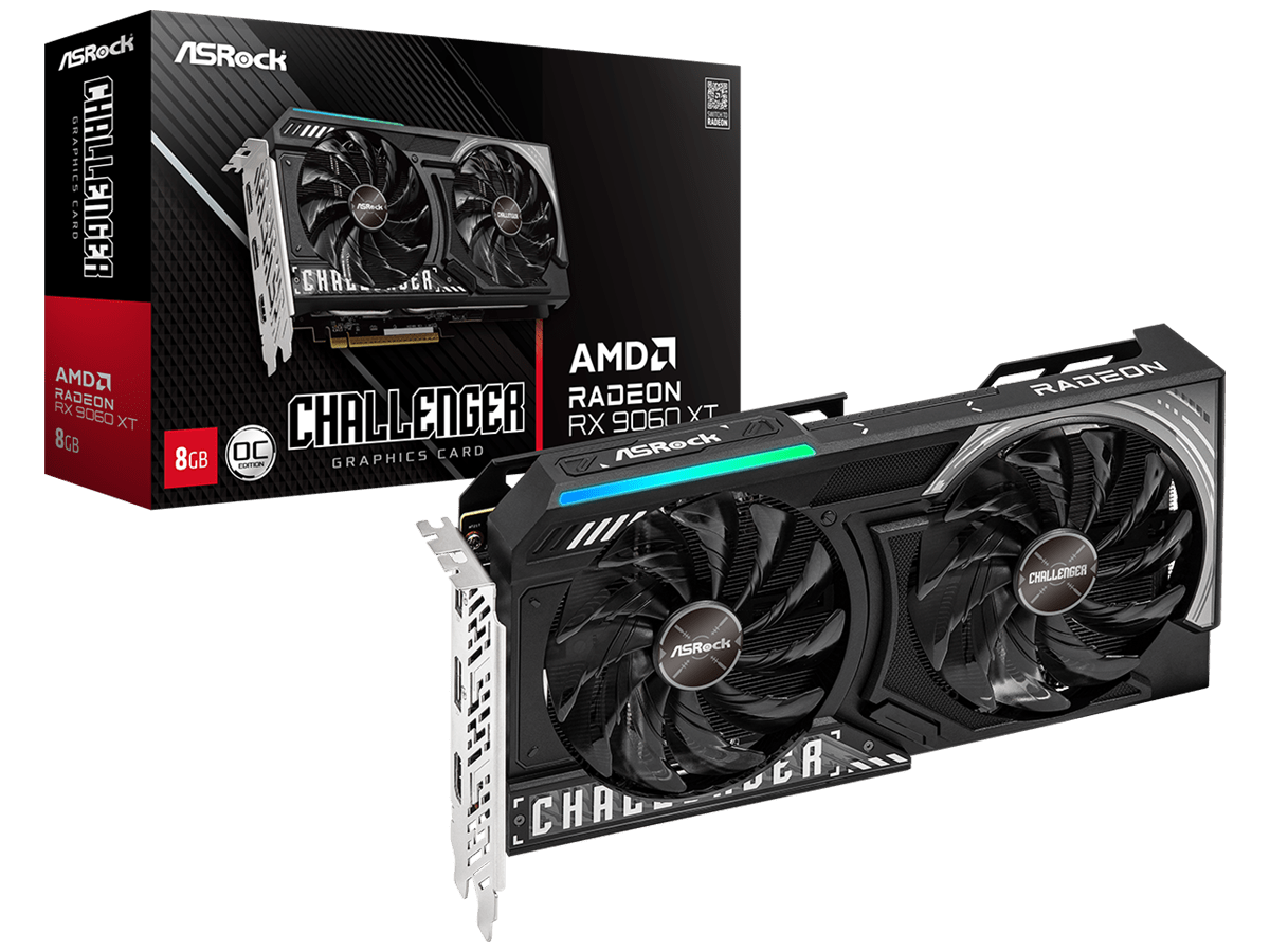 ASROCK VGA RX 9060 XT 8GBChallenger, GDDR6