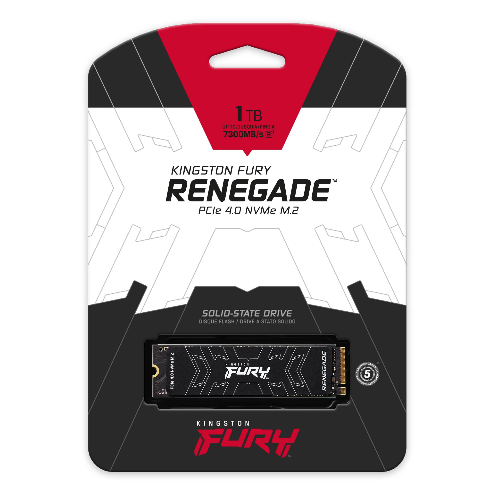 Kingston SSD 1TB NVMe M.2Fury Renegade,  PCIe