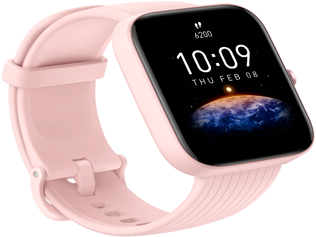 Amazfit BIP 3 PRO Pink 1.69"; 5 ATM; Blood-oxygen