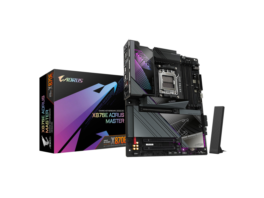 Gigabyte MB X870E AORUS MASTERAM5, 4x DDR5, 4x